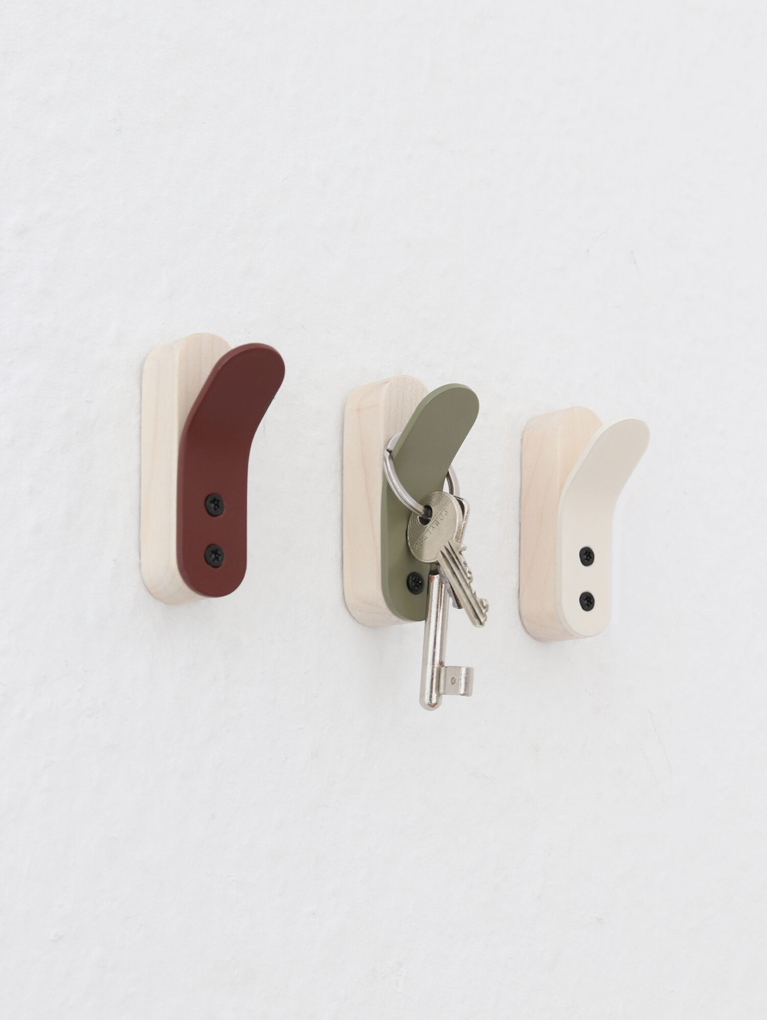 Curved Wall Hook - set of 3